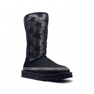 Ugg Tall SHABBY STAR Boot - Black