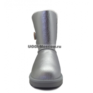 UGG Women Bailey Button Metallic - Silver 