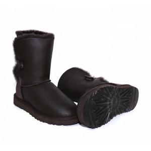 UGG Women Bailey Button Metallic  - Chocolate