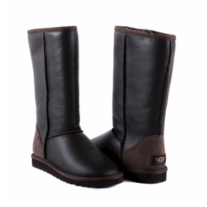 UGG Women Metallic Tall - Chocolate