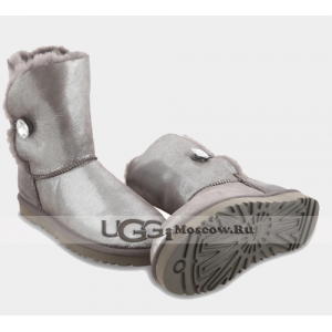 UGG Women Bailey Button Glitter - Grey