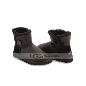 UGG Women Bailey Button Mini Metallic - Black