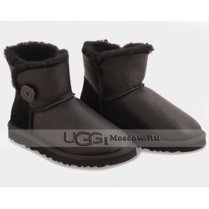 UGG Women Bailey Button Mini Metallic - Black