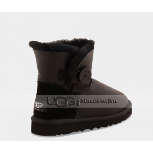 UGG Women Bailey Button Mini Metallic - Black