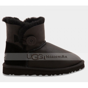 UGG Women Bailey Button Mini Metallic - Black