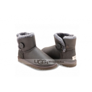 UGG Women Bailey Button Mini Metallic - Grey