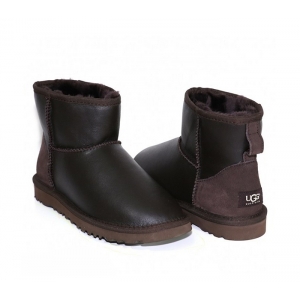 UGG Women Classic Mini Metallic - Chocolate