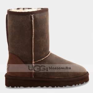 UGG Men Classic Short Bomber - Chocolate