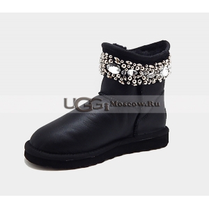 Ugg & Jimmy Choo Crystals Metallic - Black