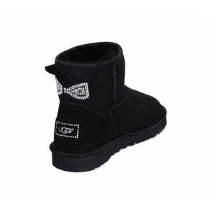 Ugg Women Mini Crystal Bow - Black