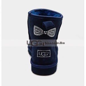 Ugg Women Mini Crystal Bow - Navy