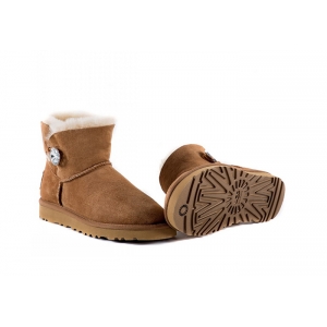 UGG Bailey Button Mini Bling - Chestnut