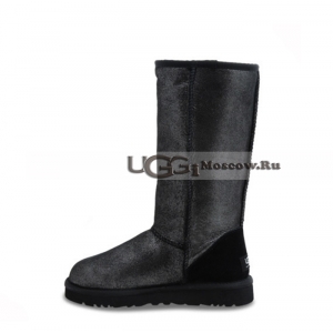 UGG Women Classic Tall Glitter - Black