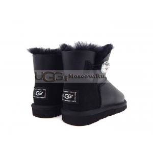 UGG Bailey Button Mini Metallic Bling - Black