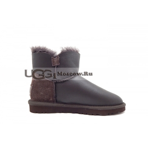 UGG Bailey Button Mini Metallic Bling - Chocolate