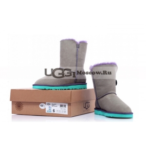 Ugg Women Bailey Button - Grey and Aqua