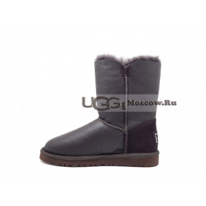 Ugg Women Bailey Button Bling Metallic - Chocolate