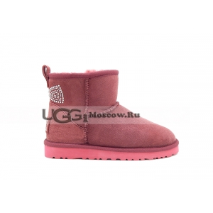 Ugg Women Mini Crystal Bow - Raspberry