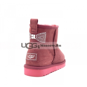 Ugg Women Mini Crystal Bow - Raspberry