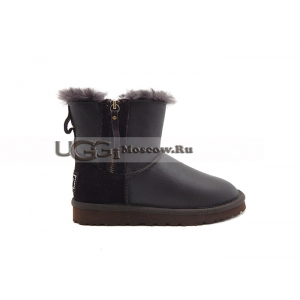 Ugg Women Mini Double Zip Metallic - Chocolate