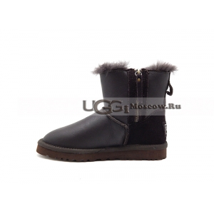 Ugg Women Mini Double Zip Metallic - Chocolate