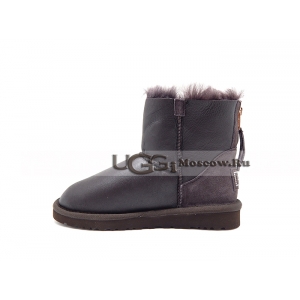 Ugg Women Zip Mini Metallic - Chocolate