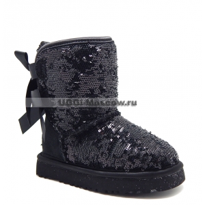 UGG Kids Sparkles Bailey Bow - Black