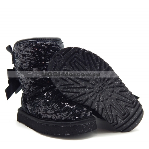 UGG Kids Sparkles Bailey Bow - Black