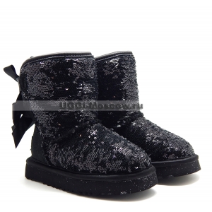 UGG Kids Sparkles Bailey Bow - Black