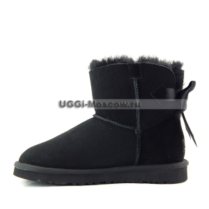 Ugg Women Mini Bailey Bow Medallion - Black