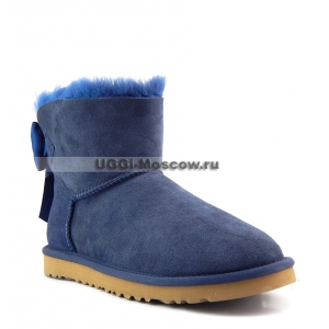 Ugg Women Mini Bailey Bow Medallion - Navy