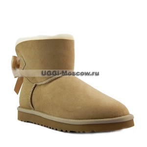 Ugg Women Mini Bailey Bow Medallion - Sand