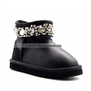 KIDS Ugg & Jimmy Choo Crystals Metallic - Black