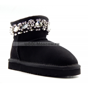 KIDS Ugg & Jimmy Choo Crystals - Black