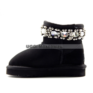 KIDS Ugg & Jimmy Choo Crystals - Black