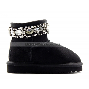 KIDS Ugg & Jimmy Choo Crystals - Black