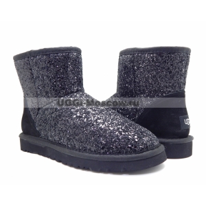 UGG Women Classic Mini STARDUST - Black