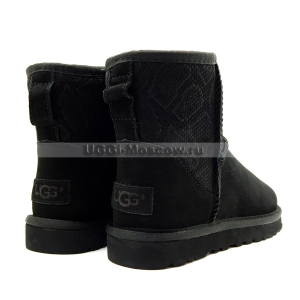 Ugg Women Classic Mini SNAKE II - Black