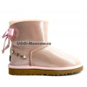 UGG Women Mini Bailey BRAID Glitter - Rose