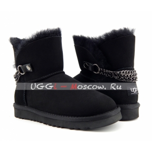 Ugg Women Chain NEW - Black