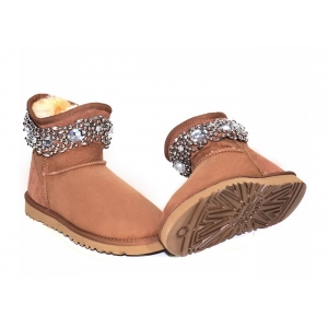 Ugg & Jimmy Choo Crystals - Chestnut