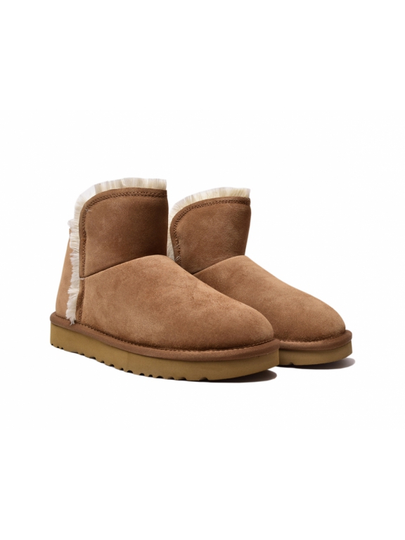 Ugg Mini FLUFF HIGH-LOW - Chestnut