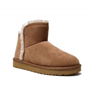 Ugg Mini FLUFF HIGH-LOW - Chestnut