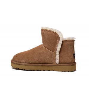 Ugg Mini FLUFF HIGH-LOW - Chestnut